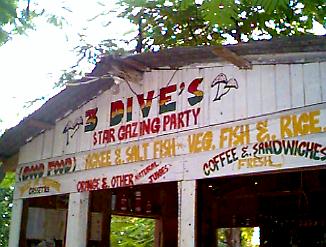 3 Dives' Sign in Negril, Jamaica