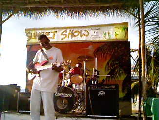 Carey at the Sunset Show at Mariner's Inn in Negril Jamaica