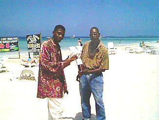 Delroy Mosley and Garth in Negril, Jamaica