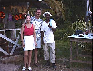 Lynn, Devon and Rick on the West End in Negril Jamaica