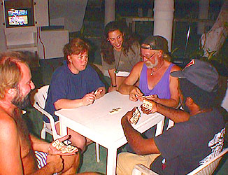 Domino Tournament at Eddie's TigressII in Negril Jamaica