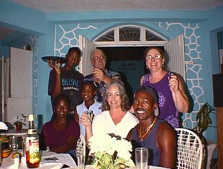 The Gang at R Bar in Negril Jamaica