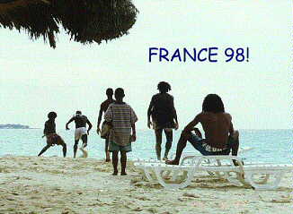 Adriana and the beach at DeBuss in Negril Jamaica