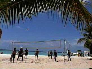 Volleyball at Negril Gardens on the Beach in Negril Jamaica