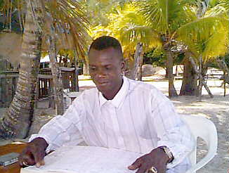 Leroy at Work in Negril Jamaica