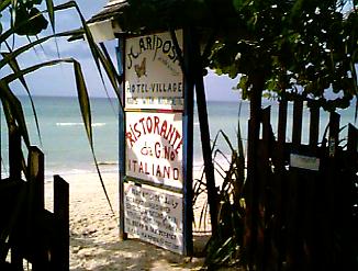 Mariposa on the beach in Negril, Jamaica