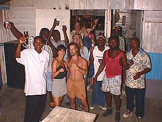 Pub Crawl at Tayon's Chicken on the cliffs in Negril Jamaica