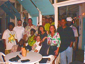 The Negril Gang at Mi Yard during the Internet Pub Crawl in Negril Jamaica