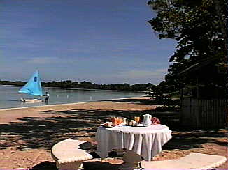 Breakfast on the beach in Bloody Bay in Negril, Jamaica
