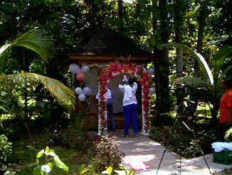 Wedding Prep in the Morning at Negril Cabins in Negril Jamaica