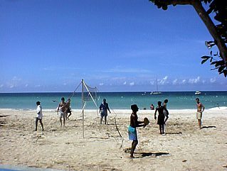 Pon di beach at Negril Gardens in Negril Jamaica