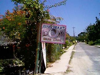 Bella Donna's new sign on the West End in Negril Jamaica