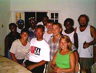 The Buckeye Crew at Saturday's bashment at the Negril Yacht Club in Negril, Jamaica