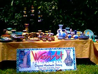 Wassi Art at the Negril Marketplace in Negril, Jamaica