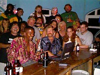 The Crew at R Bar in Negril Jamaica