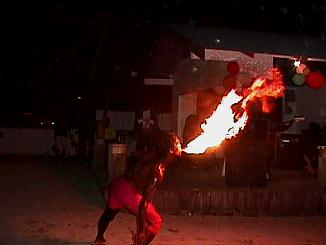 Fire Show in Negril, Jamaica