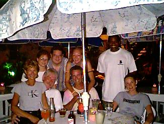 2negril and his crew at the Negril Yacht Club in Negril, Jamaica