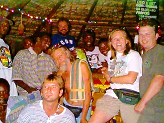 Pub Crawl Thursday Night at the Thatch Hut Bar in Negril, Jamaica
