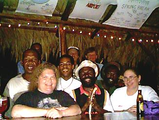 The Pub Crawl Crew at Negril Yacht Club in Negril, Jamaica