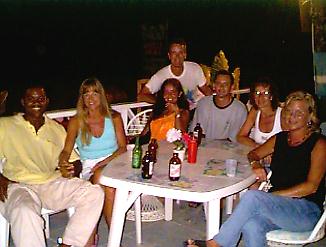 The Travellers Crew at Wednesday's Pub Crawl in Negril, Jamaica