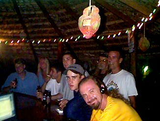 Live at the Thatch Hut Friday Night Late in Negril, Jamaica