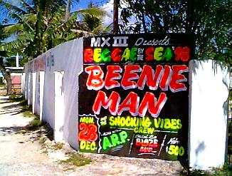 Beenie Man at MXIII on Negril's West End in Negril, Jamaica