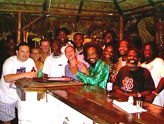 The Champs's Crew at the Negril Yacht Club in Negril, Jamaica