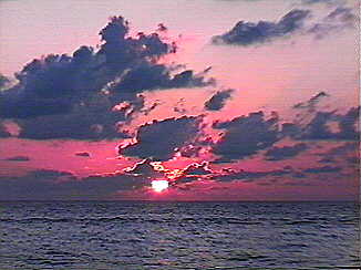Pink Sunset in Negril Jamaica