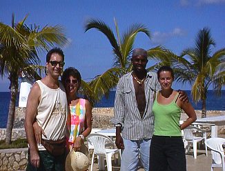 Ray and Anne at Mariner's Inn in Negril Jamaica