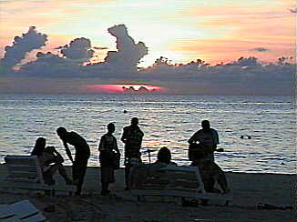 Beach Party at Sunset