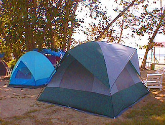 Camping at Root Bamboo on the beach in Negril Jamaica