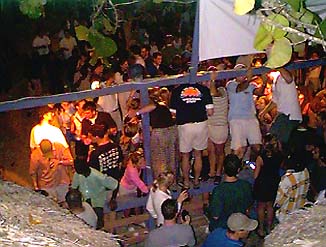 The Crowd at Risky Business in Negril Jamaica