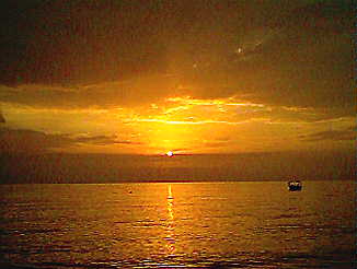 Sunset at Roots Bamboo in Negril Jamaica