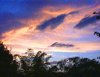 Sunset over Eddie's Tigress in Negril Jamaica