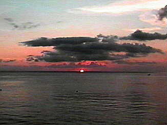 Sunset from Roots Bamboo in Negril Jamaica