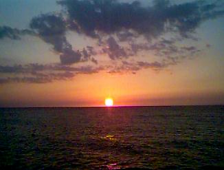 Sunset at Negril Yacht Club in Negril, Jamaica