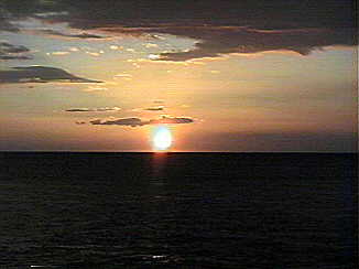 Sunset at the Lighthouse in Negril Jamaica