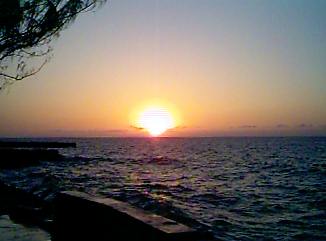 Sunset at the R Bar in Negril Jamaica
