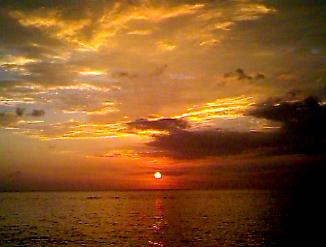 Friday's Sunset near the Blue Cave Castle in Negril, Jamaica