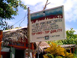 Top Yard Coffee at Serious Chicken across from Drumville Cove in Negril, Jamaica